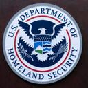 The seal of U.S. Department of Homeland Security is seen before a news conference at ICE Headquarters in Washington, May 21, 2025.