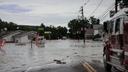 Flooding in Westfield, Tioga County, during Tropical Storm Debby in August 2024. Flooding in Westfield, Tioga County, during Tropical Storm Debby in August 2024.