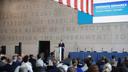 Shapiro makes opening remarks at a 2025 summit of the 13 states served by PJM, the regional power grid operator. Shapiro makes opening remarks at a 2025 summit of the 13 states served by PJM, the regional power grid operator.