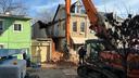 An emergency crew works to dismantle a Poplar Street home in Reading, following a partial building collapse. An emergency crew works to dismantle a Poplar Street home in Reading, following a partial building collapse.
