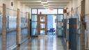A hallway in an elementary school A hallway in an elementary school