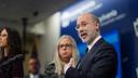 Gov. Tom Wolf and Secretary of Health Rachel Levine brief the media on two presumed cases of the new coronavirus, COVID-19. Gov. Tom Wolf and Secretary of Health Rachel Levine brief the media on two presumed cases of the new coronavirus, COVID-19.