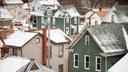 Rooftops of homes in Blair County, Pennsylvania. Rooftops of homes in Blair County, Pennsylvania.