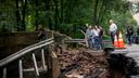 PA Gov. Josh Shapiro, U.S. Sen. Bob Casey, other officials, and first responders survey Bucks County flooding damage. PA Gov. Josh Shapiro, U.S. Sen. Bob Casey, other officials, and first responders survey Bucks County flooding damage.
