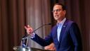 Gov. Josh Shapiro stands at a lectern.