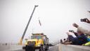 The reopening of I-95 in Philadelphia in June of 2023. The reopening of I-95 in Philadelphia in June of 2023.