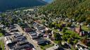 Emporium, the county seat of Cameron County, Pennsylvania, as seen from above. Emporium, the county seat of Cameron County, Pennsylvania, as seen from above.