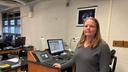 Professor Erin Kraal in her classroom at Kutztown University Professor Erin Kraal in her classroom at Kutztown University