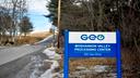 The sign for the GEO Group Moshannon Valley Processing Center, immigration detention facility in Clearfield County.