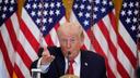 President Donald Trump speaks during an event to promote investment in rural health care in the East Room of the White House,