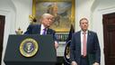 President Donald Trump and Environmental Protection Agency director Lee Zeldin announce the EPA will no longer regulate greenhouse gases.