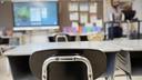 Desks and chairs sit empty in a classroom at Loring Flemming Elementary School in Blackwood, N.J. Desks and chairs sit empty in a classroom at Loring Flemming Elementary School in Blackwood, N.J.