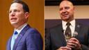 Cinco candidatos a gobernador estarán en la boleta electoral del 8 de noviembre, incluyendo al demócrata Josh Shapiro (izquierda) y Doug Mastriano (derecha). Cinco candidatos a gobernador estarán en la boleta electoral del 8 de noviembre, incluyendo al demócrata Josh Shapiro (izquierda) y Doug Mastriano (derecha).