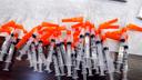 Syringes containing vaccines.