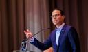 Gov. Josh Shapiro delivers remarks at the PTLA’s Justice Michael A. Musmanno Award Dinner.