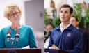 U.S. Reps. Chrissy Houlahan and Chris Deluzio of Pennsylvania.