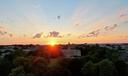 The sun over Old Main
