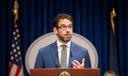 Rep. Mike Schlossberg (D., Lehigh) inside the Pennsylvania Capitol in 2022.