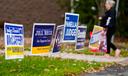 Outside the Forks Township Community Center in Northampton County, Pennsylvania, Election Day 2023.