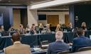 Penn State trustees attend the board's public meeting on Sept. 12, 2025, in the 1855 Room the Bryce Jordan Center on Penn State’s University Park campus.