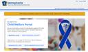 A screenshot of the Child Welfare Portal where reporters can report suspected child abuse