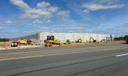 A warehouse under construction at Route 222 and Evans Road in Berks County, PA.