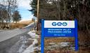 The sign for the GEO Group Moshannon Valley Processing Center, immigration detention facility in Clearfield County.