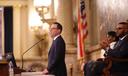 Gov. Josh Shapiro unveils his 2026 budget address in the Pennsylvania Capitol.