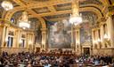 Gov. Josh Shapiro proposes his 2026-27 budget to the General Assembly in February 2026.