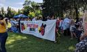 Shut Down Berks coalition protests outside the Berks County Residential Center on July 15, 2018.
