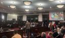 A commenter speaks about misprinted pollbooks at a meeting of the Chester County Board of Elections on Feb. 3, 2026.