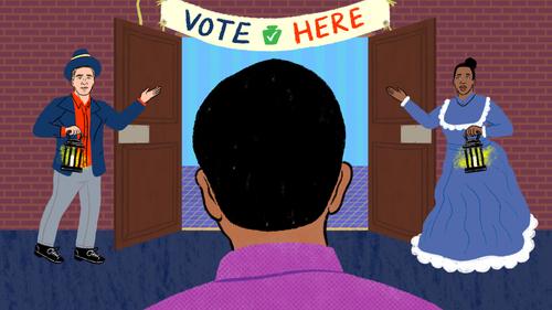 An illustration reflects Pennsylvania's Election Code written before most Pennsylvania citizens had electricity in their homes. An illustration reflects Pennsylvania's Election Code written before most Pennsylvania citizens had electricity in their homes.