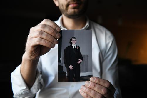 Ian Kalinowski holds a photo of his brother, Adam Kalinowski, on Wednesday, March 3, 2021. Adam died by suicide in 2014 while he was a client at a treatment center run by Addiction Specialists, Inc., in Fayette County, Pennsylvania. Ian Kalinowski holds a photo of his brother, Adam Kalinowski, on Wednesday, March 3, 2021. Adam died by suicide in 2014 while he was a client at a treatment center run by Addiction Specialists, Inc., in Fayette County, Pennsylvania.