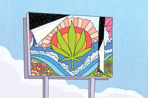 An illustration shows a peeling billboard with a cannabis leaf. Despite Pennsylvania’s outlier status and the high stakes for people seeking treatment, state regulators do little to ensure cannabis dispensaries are making accurate medical claims online. An illustration shows a peeling billboard with a cannabis leaf. Despite Pennsylvania’s outlier status and the high stakes for people seeking treatment, state regulators do little to ensure cannabis dispensaries are making accurate medical claims online.