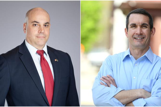 Pennsylvania attorney general candidates Republican Dave Sunday and Democrat Eugene DePasquale. Pennsylvania attorney general candidates Republican Dave Sunday and Democrat Eugene DePasquale.