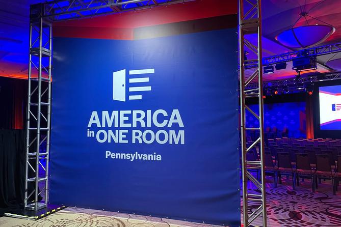America in One Room, a poll hosted in Philadelphia in June 2025, gathered Pa. voters to discuss thorny election issues.