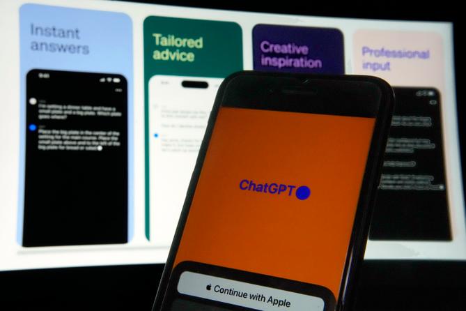 OpenAI's ChatGPT app is displayed on an iPhone in New York, May 18, 2023. OpenAI's ChatGPT app is displayed on an iPhone in New York, May 18, 2023.