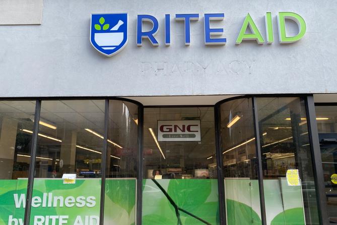 The outside of the closed Rite Aid in downtown York, Pa. The outside of the closed Rite Aid in downtown York, Pa.