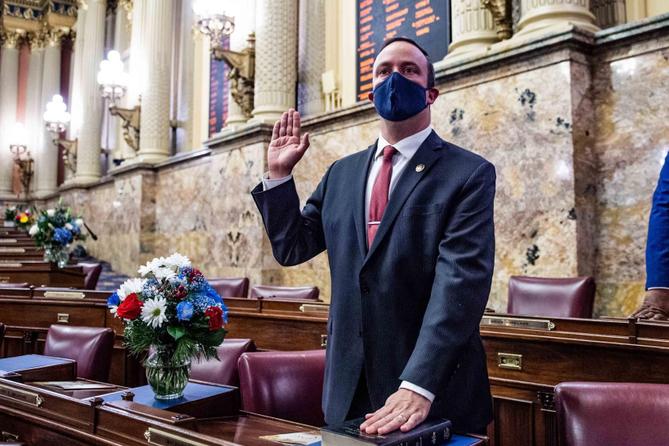 Pennsylvania Democrat Mike Zabel said he will resign March 16. Pennsylvania Democrat Mike Zabel said he will resign March 16.