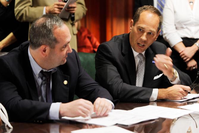The leader of the Pennsylvania Senate, Joe Scarnati, was among three senators who went on a European trip shortly after the Legislature passed a sweeping overhaul expanding wine sales. The leader of the Pennsylvania Senate, Joe Scarnati, was among three senators who went on a European trip shortly after the Legislature passed a sweeping overhaul expanding wine sales.