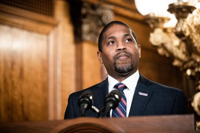 Micah Sims, executive director of Common Cause Pennsylvania, apologized Friday for failing to comply with the state lobbying law, sparking a $19,900 fine. Micah Sims, executive director of Common Cause Pennsylvania, apologized Friday for failing to comply with the state lobbying law, sparking a $19,900 fine.