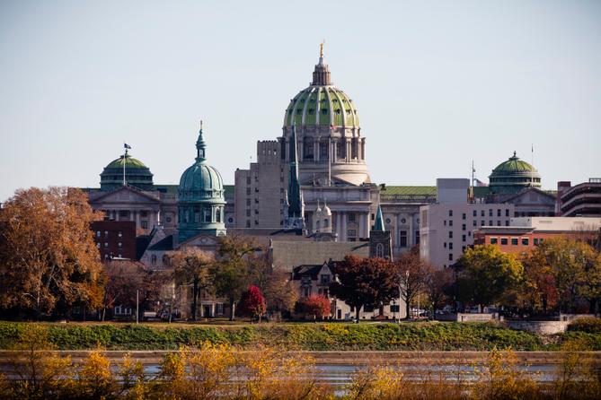 Pennsylvania State Capital in Harrisburg. Pennsylvania State Capital in Harrisburg.
