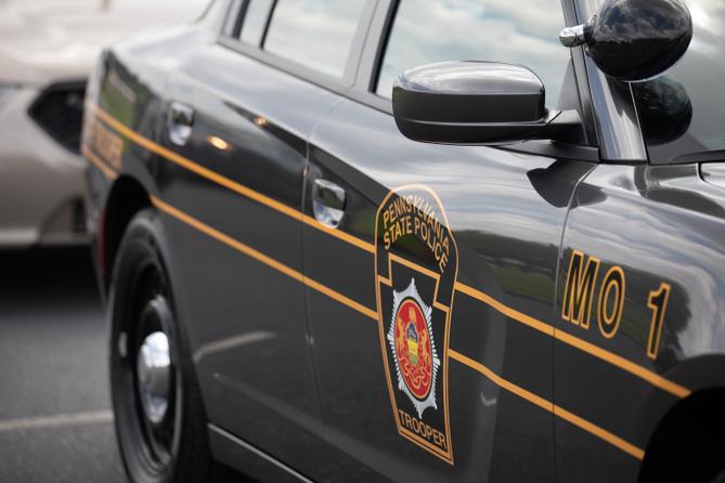 A state police car