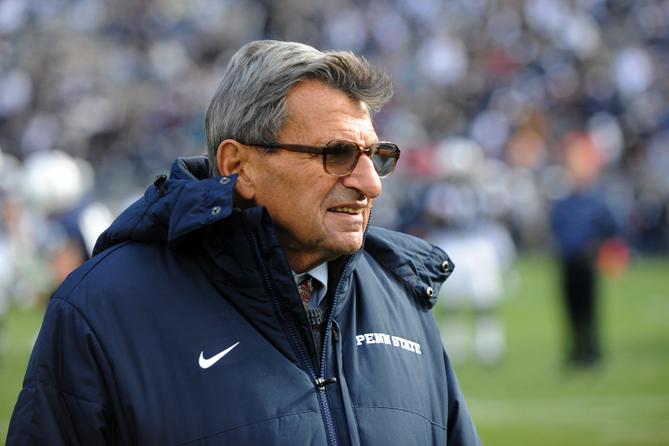 Former Penn State head football coach Joe Paterno in 2010 Former Penn State head football coach Joe Paterno in 2010