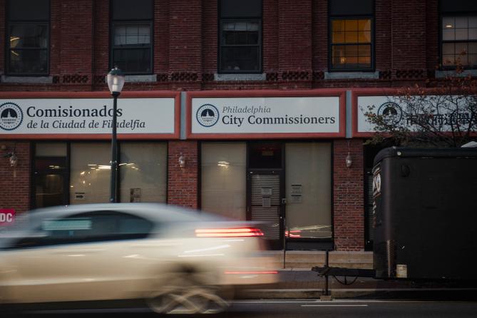 The Philadelphia City Commissioners office. The Philadelphia City Commissioners office.