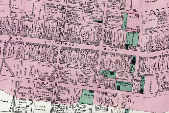 An 1872 map of Shippensburg. An 1872 map of Shippensburg.