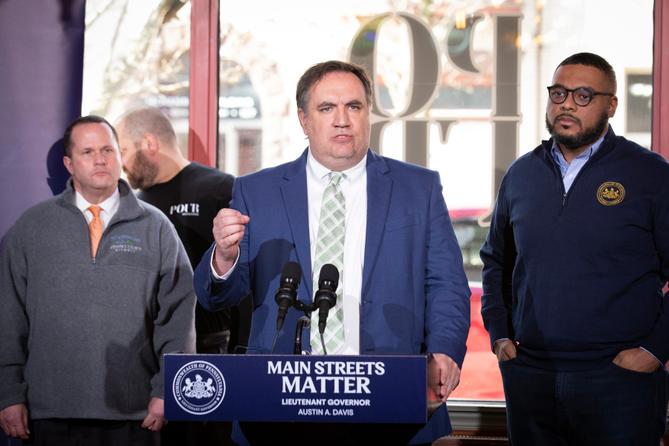 Rep. Frank Burns (D., Cambria) speaks at a Feb. 2024 event in Ebensburg. Rep. Frank Burns (D., Cambria) speaks at a Feb. 2024 event in Ebensburg.