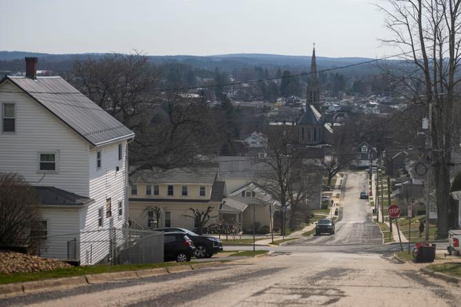 A street in St. Marys, Elk County A street in St. Marys, Elk County