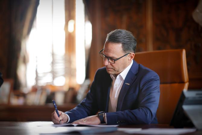 Gov. Josh Shapiro signs bills into law in July 2024. Gov. Josh Shapiro signs bills into law in July 2024.