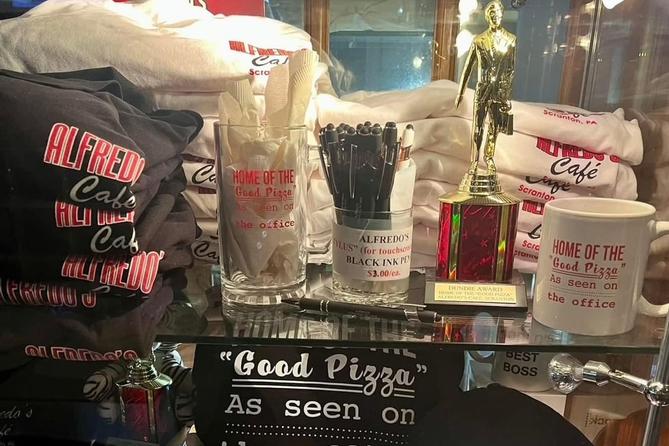 The Office-related memorabilia available at Alfredo’s Cafe in Scranton, Pa. The Office-related memorabilia available at Alfredo’s Cafe in Scranton, Pa.